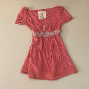 Hollister pink girly top